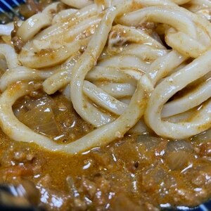 キーマカレーをアレンジ！冷やしカレーうどん